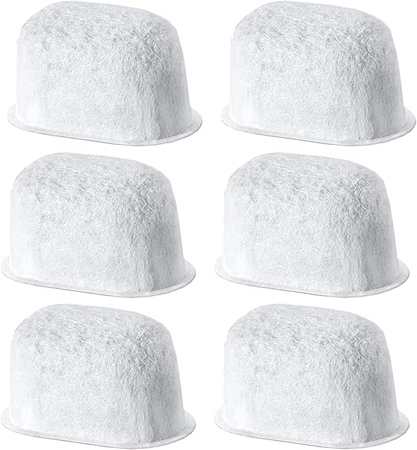 6 Pack of Replacement Breville* Water Filter for Breville* BWF100 BES870 BES810 BES990 BES980 BES920 BES900XL BES870XL BES860XL BES840XL BKC600XL(Activated Charcoal)