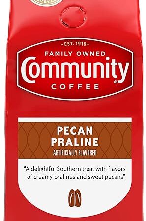 Community Coffee Pecan Praline Flavored 12 Ounce, Medium Roast Ground, 12 Ounce (Pack of 1)