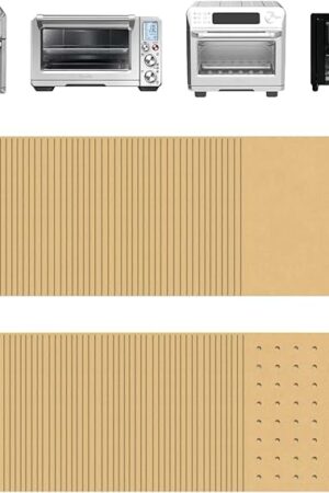 9 x11 inch Parchment Paper Liners Disposable 170 Pcs, Perforated&Unperforated Sheets Combo, 85-Pcs Each, Accessories for Cuisinart, Emeril, Ninja, Breville, Instant Pot, Gowise