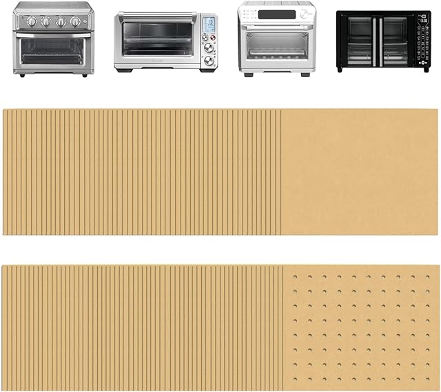 9 x11 inch Parchment Paper Liners Disposable 170 Pcs, Perforated&Unperforated Sheets Combo, 85-Pcs Each, Accessories for Cuisinart, Emeril, Ninja, Breville, Instant Pot, Gowise