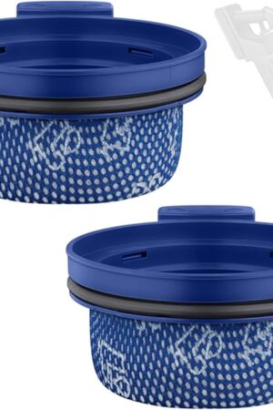 2 Pack Hepa Filters for SAMSUNG BESPOKE Jet VS20A958F/WN, VS20A95923B/AA, VS20A95923N/AA, VS20A95923W/AA Cordless Stick Vacuum Cleaner Washable Accessories Parts NO.DJ97-03090A