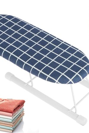 US Tabletop Ironing Board Small Ironing Board with Non-Slip Folding Feet Portable Ironing Board with Heat Resistant Pad Space Saving Foldable Iron Board for Sewing Craft Room 10.2x4.3x3.1 inch