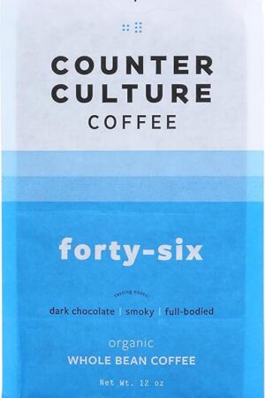 COUNTER CULTURE COFFEE dark roast Whole Bean Organic Number 46 12Ozcoffee, 12 OZ