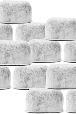 12 Pack Replacement Charcoal Water Filters for All Cuisinart Coffee Machines - Cuisinart Compatible (NOT KEURIG) Filters Fit Both Newer & Older Models Cuisinart Coffee Makers