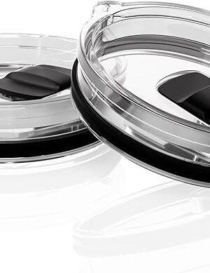 20 oz Tumbler Lid for YETI, 2 Pack Replacement Lids for YETI 20oz Tumbler & 10 oz Lowball, 10 oz Mug, Coffee Cup Covers with Magnetic Slider for Gift, BPA Free