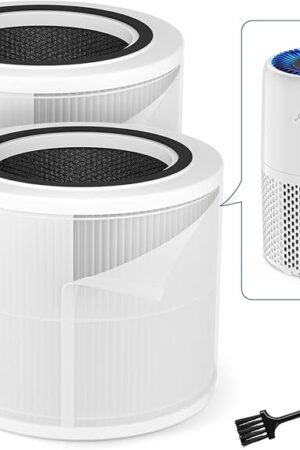 AromaRoom Air Purifier Filter for AP103 Air Purifier, 3-in-1 H13 True HEPA High-Efficiency Activated Carbon Filter, 2 Packs