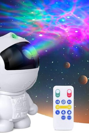 Astronaut Galaxy Projector with Nebula, Star Projector Ceiling LED Lamp with 8 Modes Astronaut Starry Night Light with Remote Gift for Kids Adults for Bedroom Christmas, Birthdays, Valentine's Day