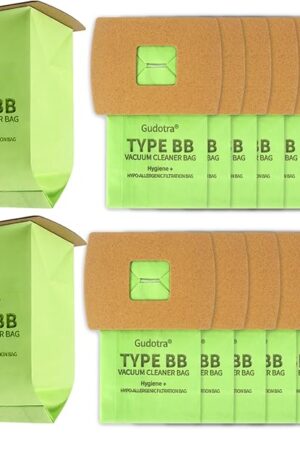 15 Pack Type BB Vacuum Bags Replacement for Oreck XL Buster B Canister Vacuum Bags PKBB12DW BB180 BB280 BB850 BB870 BB900 BB1000 MV160 AK1BB8A with 3 Motor Filter