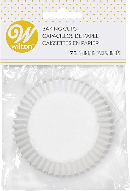 Wilton White Standard 75 Baking Cups, Single Pack