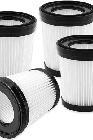 Vacuum Filter Replacement Compatible with Fabuletta FSV001/FSV101,Girnoor G160/G165, Lubluelu 202, Oraimo OSV-102, VacLife VL732 Stick Vacuum Cleaners - 4 Pack