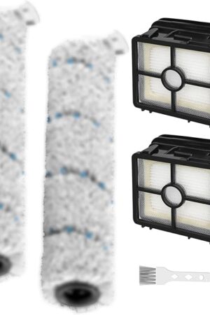 2 Pack 2787 Brush Roller & 1866 Filter Replacement for CrossWave Cordless Max 3515G 2554 2554A 2590 2593 2596, HydroSteam Plus 35151 3515 3513 3518 B0440 Vacuums, Part 1618638 1608684