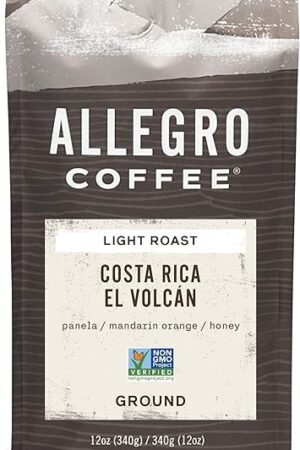 Allegro Coffee, Coffee Costa Rica El Volcan Ground, 12 Ounce