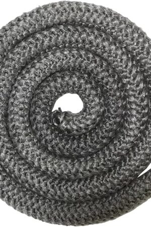 Wood Stove Door Gasket, 3/4" Wood Stove Gasket Rope, Heat Resistance Fiberglass Gasket Replacement for Wood Stoves and Fireplaces, Grey Color, 72" Long