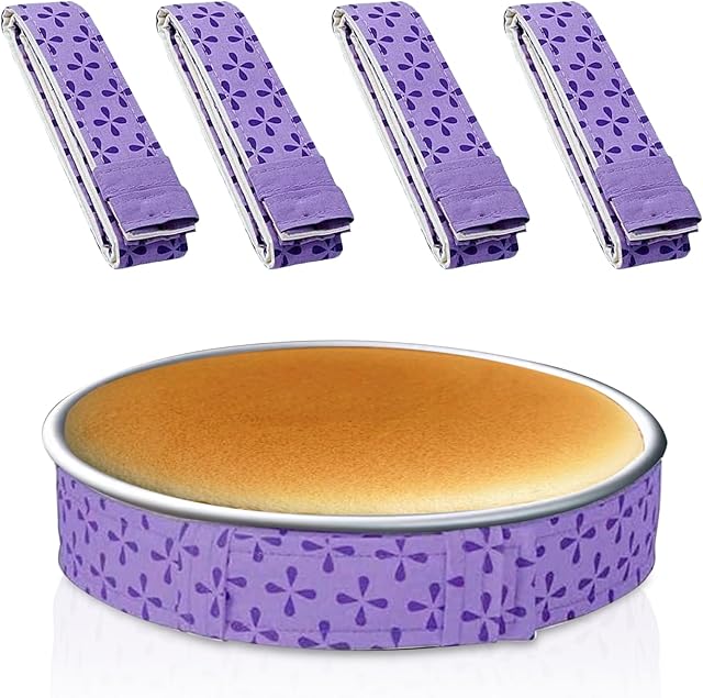 4 Pcs Baking Strips Cake Pan Dampen Strips Absorbent Thick Cotton Cake Strips for Kitchen Bakery Restaurant