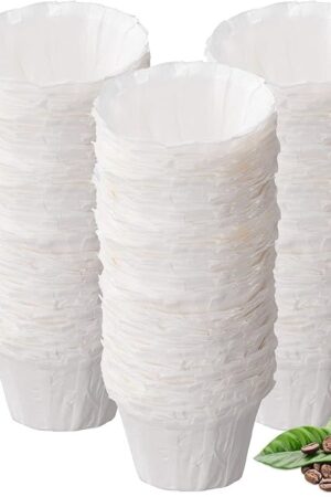 Disposable Paper Coffee Filters, Paper Filters for Keurig Single Brewer Reusable Cups, K-cup Coffee Pods, Fits All Brands Reusable K Cups (300)…