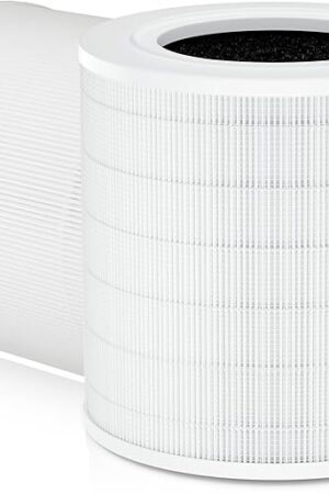 A2001 HEPA Air Purifier Replacement Filter, 3-in-1 H13 True HEPA Activated Carbon Filter,Compatible with A2001 Air Purifier, High Efficiency 0.3 Micron Particle Removal, 2-Pack by NISHCON