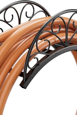 Wall Mounted Hose Holder - Metal Water Hose Holder - Hose Hanger Hose Hook for Water Hose Extension Cords Vacuum Hose.