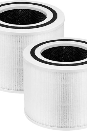 Core P350 Pet Care Replacement Filter for LEVOIT Core P350 Core 300 Air Purifier, 3-in-1 HEPA Filter Replacement, Part # Core P350-RF, 2 Pack
