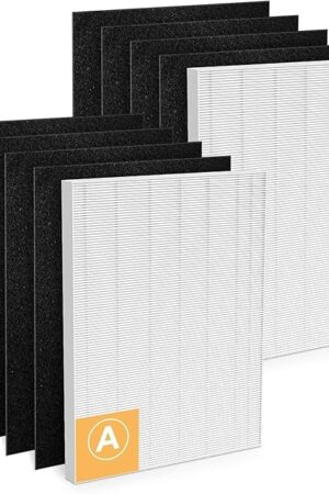 115115 Replacement Filter A Compatible with Winix C535, 5300, 5300-2, 6300,6300-2, P300 PlasmaWave Air Purifiers. 2 True H13 Filters + 8 Acitivated Carbon Filters Perfect for Smoke, Pet Odors/Dander