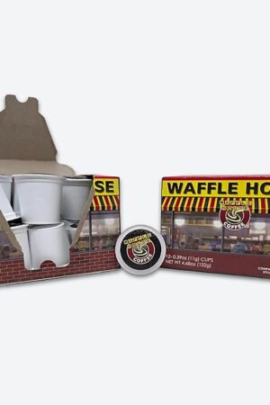 Waffle House Coffee - Single Cup Coffee Pods - Compatible with Keurig 2.0 K-Cup Brewers (1 Box of 12 K-Cup Pods)