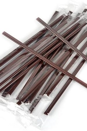 Coffee Stirrers Sticks 400 Individually Wrapped 6.7in，Disposable coffee straw stirring rod，Coffee Straw，Disposable Plastic Drink Stirrer Sticks Health and Safety Three-hole coffee straw