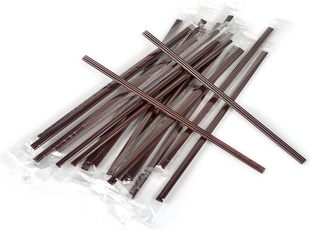 Coffee Stirrers Sticks 400 Individually Wrapped 6.7in,Disposable coffee straw stirring rod,Coffee Straw,Disposable Plastic Drink Stirrer Sticks Health and Safety Three-hole coffee straw