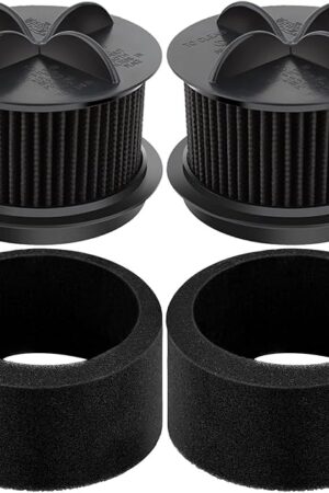 Artraise Replacement Filter for Bissell Style 10, for Bissell Powerforce Filter Style 9 & 12 Vacuum Cleaner, part # 2031085ES, 203108532065,2031183,32064 & 32065, 2 Pack Outer Foam & Inner Filters
