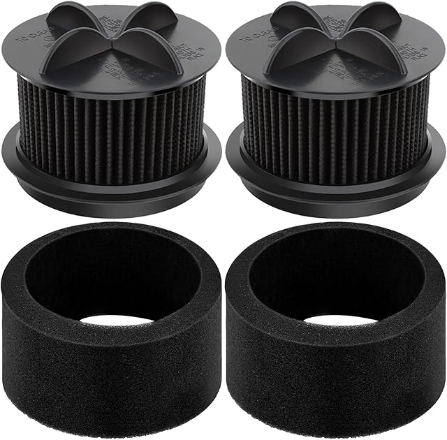 Artraise Replacement Filter for Bissell Style 10, for Bissell Powerforce Filter Style 9 & 12 Vacuum Cleaner, part # 2031085ES, 203108532065,2031183,32064 & 32065, 2 Pack Outer Foam & Inner Filters