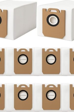 10 Pack Dust Bgas for iHome AutoVac Nova S1 Pro Robot Vacuum iHRVS1PRO-3BLK, Replacement 10 Vacuum Bags