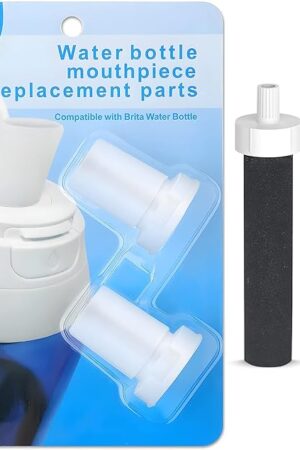 Brita 2in1 Water Bottle Filter & Mouthpiece Replacement - 2pcs Filter & 2pcs Bite Valve