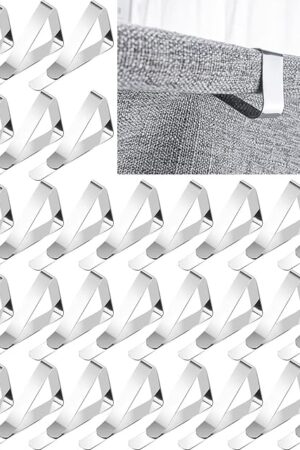 60pcs Tablecloth Clips,Heavy Duty Picnic Table Clips, Stainless Steel Table Cloth Cover Clamps, Table Cloth Holders Ideal for Home Wedding Party Indoor Outdoor Camping Picnic