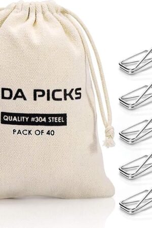 40 Pack Wire Clothes Pins Heavy Duty Outdoor, Stainless Steel ClothesPins for Hanging Clothes, Metal Clothes Pegs, Clothing Clips, Laundry Pins 1.8mm Diameter 6cm Long