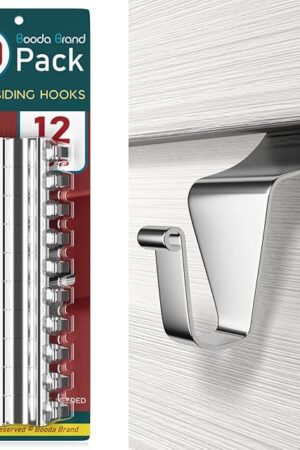 Vinyl Siding Hooks (20 PCS), Heavy-Duty Stainless Steel Siding Hooks Vinyl Siding Hangers, Low Profile & No Holes Needed Siding Clips for Hanging Wreaths, Welcome Signs, String Lights