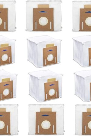 12 Pack Replacement Vacuum Filter Bags for Yeedi K781+, Ecovacs DEEBOT OZMO T8 AIVI T8 Max and Deebot N8 Pro+ Robot Vacuum Cleaner