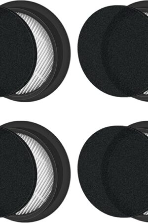Vacuum Filter Replacement Compatible with SMOTURE VAC01/VAC02/VC70 Cordless Vacuum Cleaner-4Pack