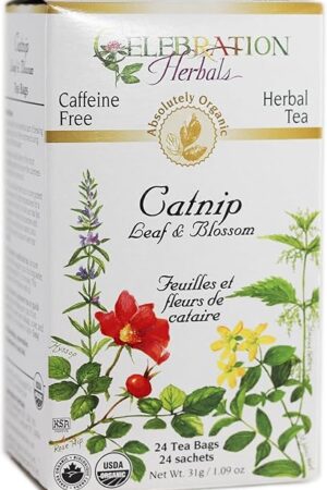 Celebration+Herbals+Organic+Catnip+Leaf+and+Blossom+Tea+Bags+24+Count