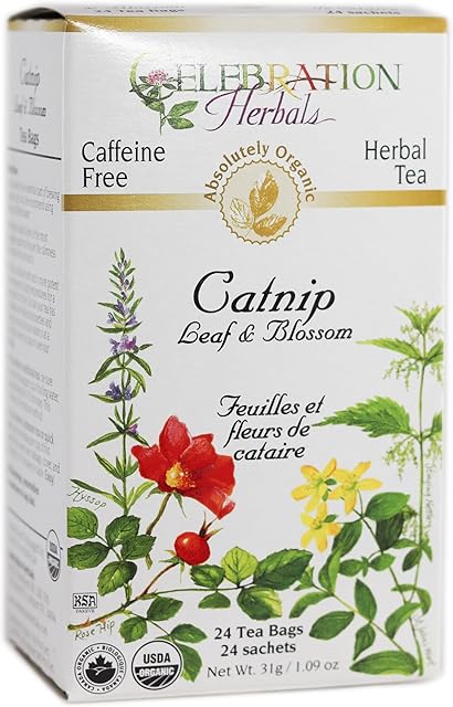 Celebration+Herbals+Organic+Catnip+Leaf+and+Blossom+Tea+Bags+24+Count