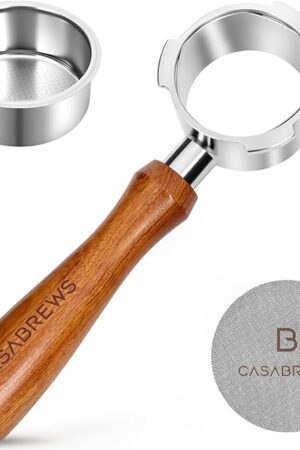 CASABREWS 51mm Bottomless Portafilter with Puck Screen & Filter Basket, 3 Ears Espresso Handle for CM5418 & 3700Essential