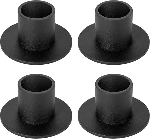 4 Pcs Black Candle Holders Retro Candlestick Holder Farmhouse Decor for Home Wedding Party Anniversary Housewarming Gifts for Women Men