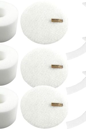 Dttery Filter Replacement for Shark MessMaster VS100 VS101 VS105 Portable Wet Dry Vacuum, Part XFFKVS100 XPMFVS100, 3 Pack