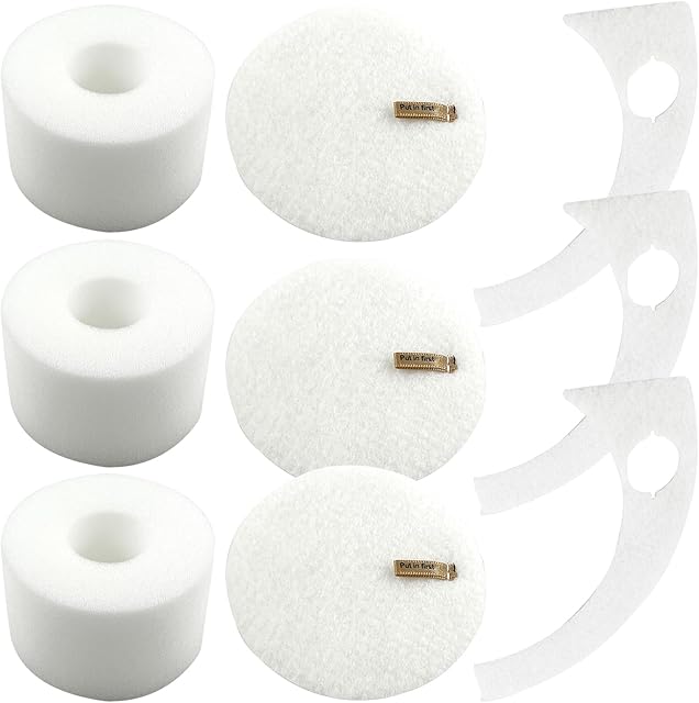 Dttery Filter Replacement for Shark MessMaster VS100 VS101 VS105 Portable Wet Dry Vacuum, Part XFFKVS100 XPMFVS100, 3 Pack