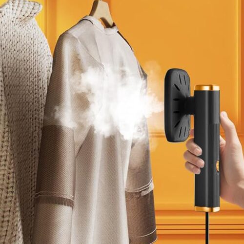 Portable Handheld Steamer for Clothes - Mini Foldable Travel Iron, Rotatable Steam Press for Fabric Wrinkle Removal, Home Use