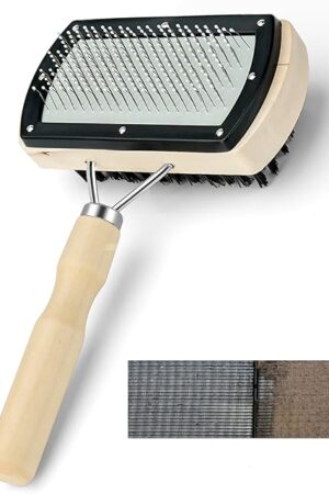 Cenipar Air Conditioner Coil Cleaning Brush - Double Sided HVAC Brush AC Coil Cleaner Brush for Evaporator & Condenser Fins, Heavy Duty Flexible Design for AC Units, Refrigerators & Heat Pumps