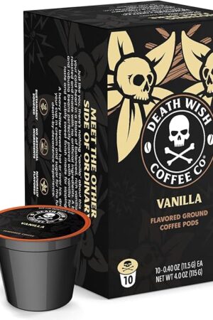 Death Wish Coffee, Single Serve Coffee Pods - Vanilla Pods (10 Count)