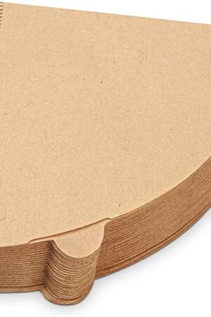 Coffee Filters 2, Cone Coffee Filters, Disposable Natural Paper Filter 1-4 Cup, Pour Over Coffee Filter Compatible with V60 and Drip Coffee Maker, (Unbleached, 100 Count)