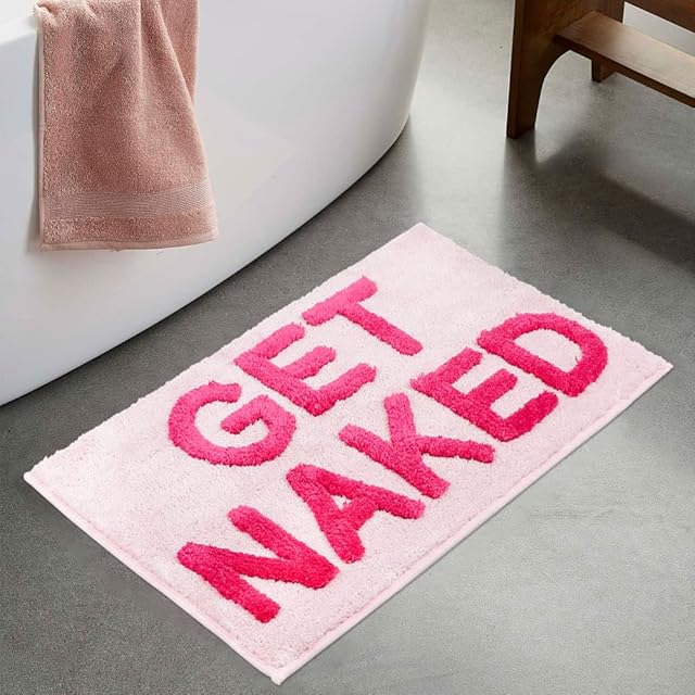 Bath Mat Bath Rug 17" x 24" Hot Pink Bathroom