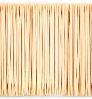 1000 Count Bamboo Toothpicks Barbecue, Fruits And Teeth Cleaning - Round Double-Pointed Wooden Toothpicks, For Appetizers,Olives