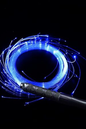 6ft LED Fiber Optic Whip, USB Rechargeable Glow Dance Whip with 7 Colors & 4 Modes, Perfect for Raves, Music Festivals, Stage Shows, and Carnivals
