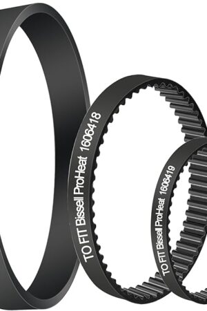3 Pack Vacuum Belts Replacement for Bissell ProHeat 2X Revolution Pet Carpet Cleaner, Vacuum Cleaner Belts Replace Parts 1606418, 1606419, 1606428, Fit Models: 1548, 1550, 1551, 1551W Series