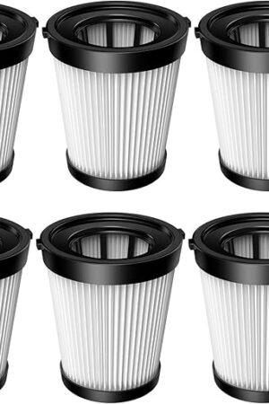 6 Pack FSV001 HEPA Filter Compatible with Fabuletta FSV101, FSV001, Girnoor G160&G165, Afoddon A300, Lubluelu 202, Oraimo OSV-102/225A, Besswin W26 Cordless Stick Vacuum Cleaners, Nequare Vacuum S181